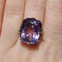 Vintage amethyst ring in 14 carat gold-Vintage Rings-The Antique Ring Shop