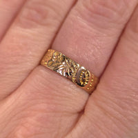 Antique band with floral motif from 1900