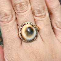 Vintage 14 carat gold Mata Biak ring