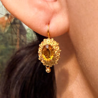 Vintage 14 carat gold earrings-Earrings-The Antique Ring Shop