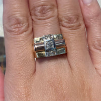 Art Deco tank ring in 18 carat gold-Vintage Rings-The Antique Ring Shop