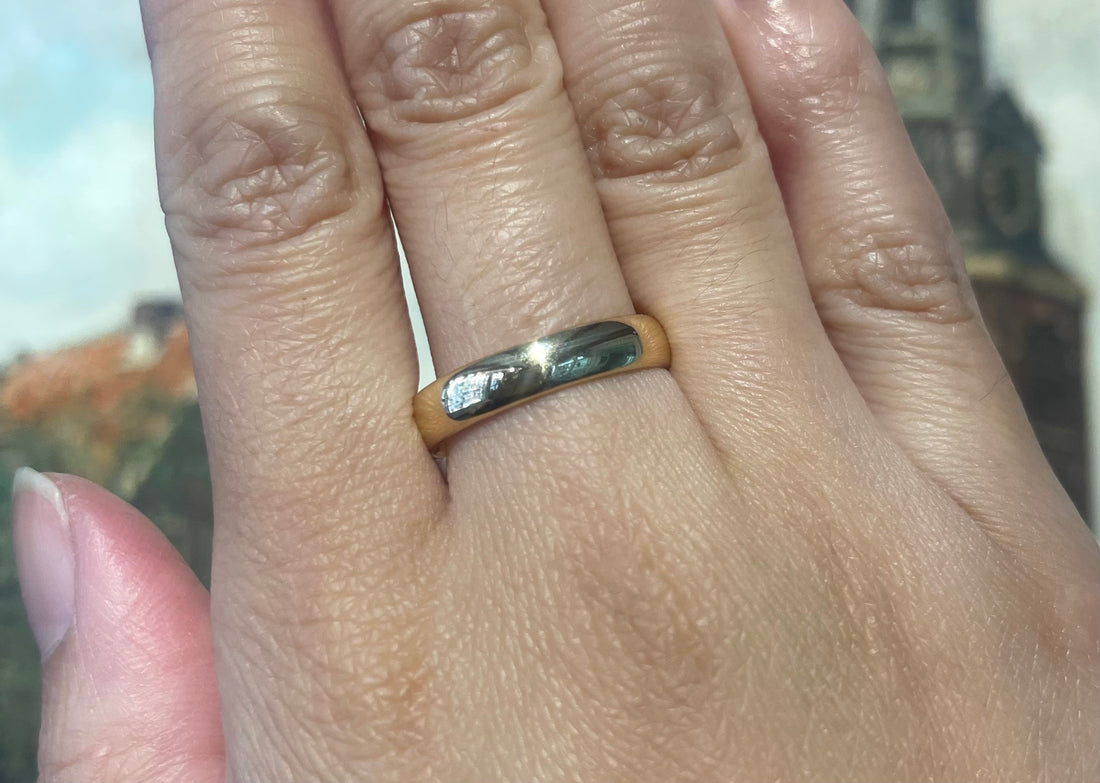 18 carat gold wedding band from 1898-wedding rings-The Antique Ring Shop
