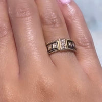 Victorian 15 carat gold memorial ring from 1897-Antique rings-The Antique Ring Shop