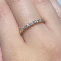 Diamond band in 18 carat gold-wedding rings-The Antique Ring Shop