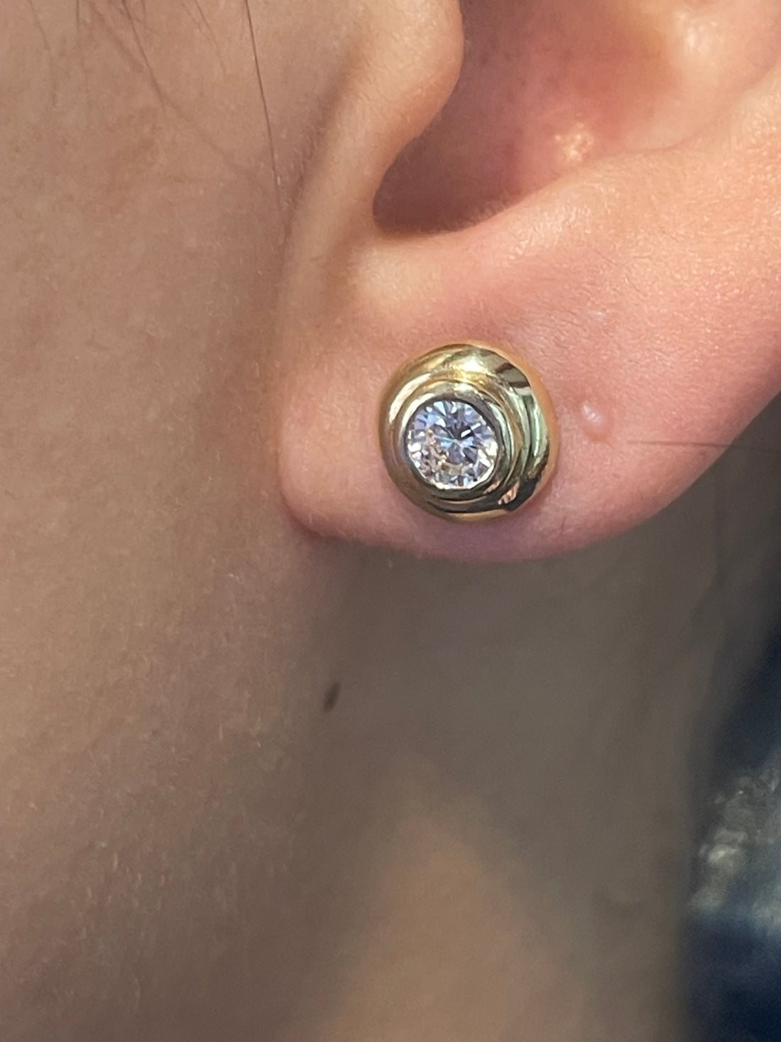 Diamond studs in 18 carat gold-Earrings-The Antique Ring Shop