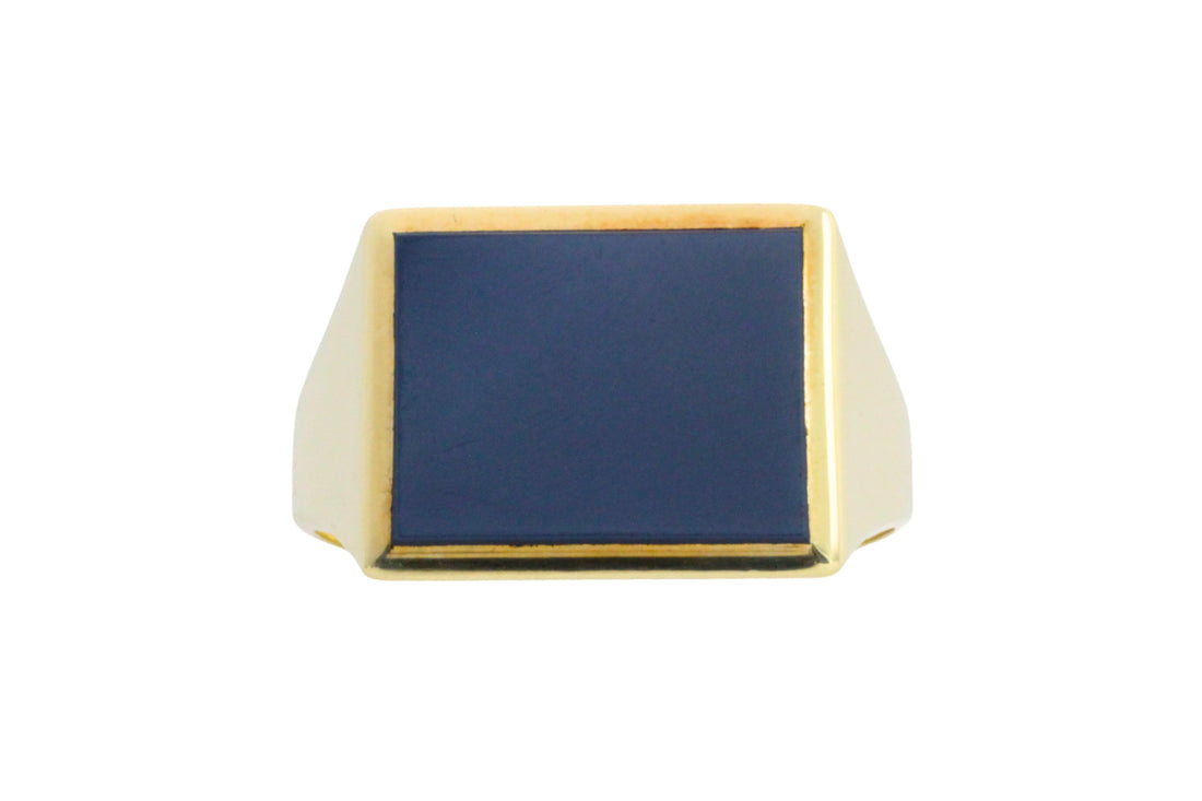 Vintage signet ring in 14 carat gold-gents rings-The Antique Ring Shop