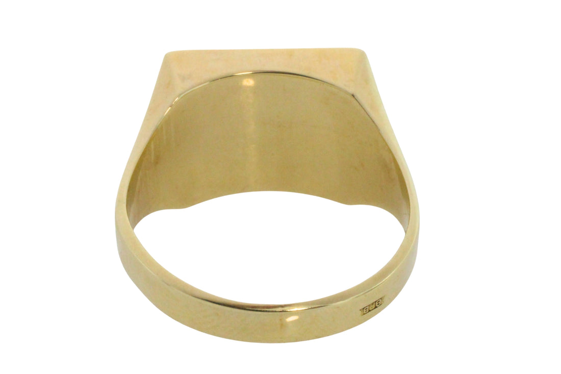 Vintage signet ring in 14 carat gold-gents rings-The Antique Ring Shop
