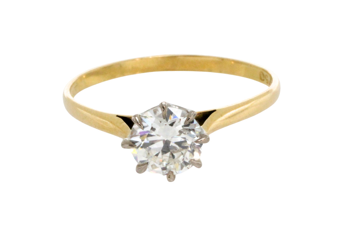 .80 carat diamond solitaire ring-engagement rings-The Antique Ring Shop