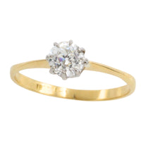 Edwardian old cut diamond solitaire ring-engagement rings-The Antique Ring Shop