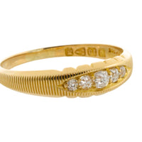 Victorian five stone diamond ring from 1895-Antique rings-The Antique Ring Shop