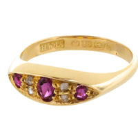 Antique ruby and rose diamond ring from 1915-Antique rings-The Antique Ring Shop