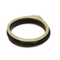 Onyx elephant ring in 14 carat gold-Rings-The Antique Ring Shop