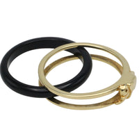 Onyx elephant ring in 14 carat gold-Rings-The Antique Ring Shop