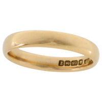Victorian 18 carat gold wedding band from 1899-wedding rings-The Antique Ring Shop