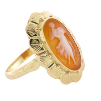 Vintage cameo ring in 14 carat gold-Vintage Rings-The Antique Ring Shop