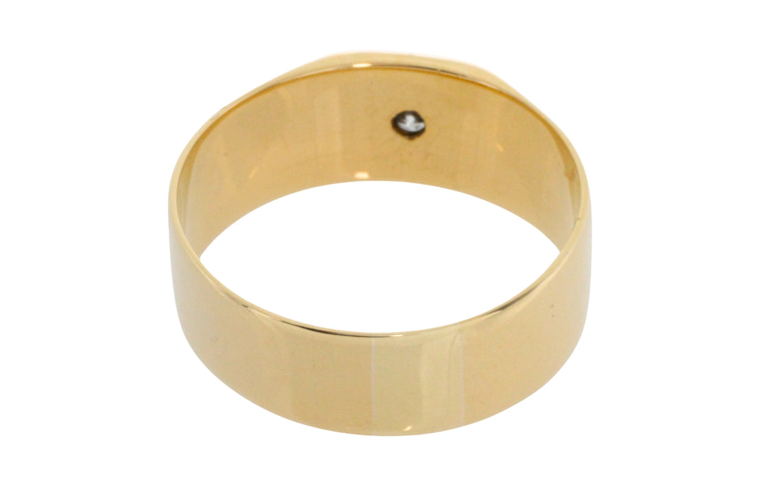 Diamond gypsy ring from 1926-gents rings-The Antique Ring Shop