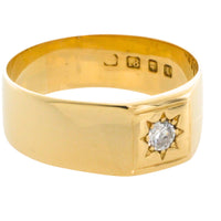 Diamond gypsy ring from 1926-gents rings-The Antique Ring Shop