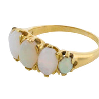 Edwardian five stone opal ring-The Antique Ring Shop