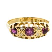 Edwardian ruby and rose diamond ring-Antique rings-The Antique Ring Shop
