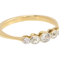 Edwardian five stone old cut diamond ring-Antique rings-The Antique Ring Shop