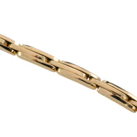 Rose diamond bracelet in 14 carat gold and silver