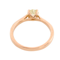 Old cut diamond solitaire ring in rose gold-Vintage Rings-The Antique Ring Shop