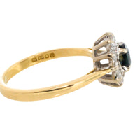 Vintage sapphire and diamond ring-engagement rings-The Antique Ring Shop