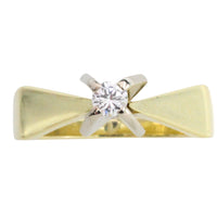 Vintage diamanten solitaire ring