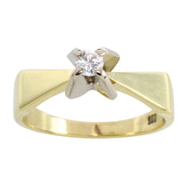 Vintage diamanten solitaire ring
