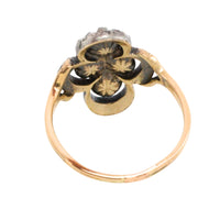 Rose diamond ring in silver and gold-Antique rings-The Antique Ring Shop