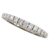 White gold eternity band with diamonds-wedding rings-The Antique Ring Shop