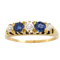 Edwardian sapphire and diamond ring
