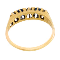 Edwardian sapphire and diamond ring