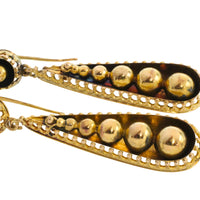 Victorian 15 carat gold pendant earrings
