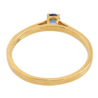 Sapphire and diamond ring in 14 carat gold-engagement rings-The Antique Ring Shop
