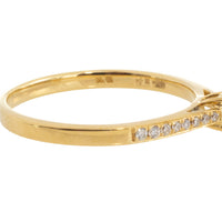 Sapphire and diamond ring in 14 carat gold-engagement rings-The Antique Ring Shop