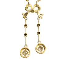 Edwardian diamond pendant in 18 carat gold