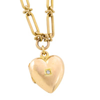 Victorian trombone necklace with locket