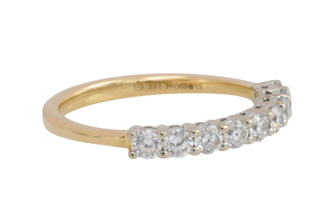 Diamond half eternity band-wedding rings-The Antique Ring Shop