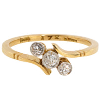 Edwardian three stone old cut diamond ring-Antique rings-The Antique Ring Shop