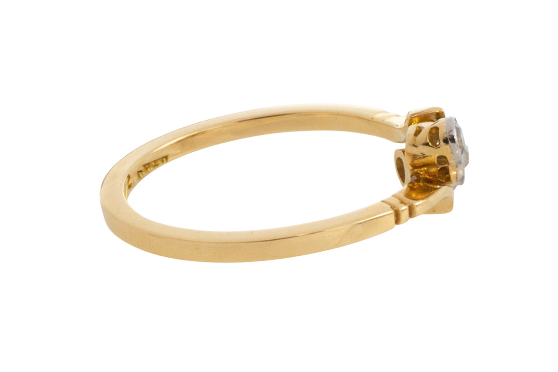 Edwardian three stone old cut diamond ring-Antique rings-The Antique Ring Shop