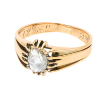 Antique rose diamond Belcher style ring-Antique rings-The Antique Ring Shop