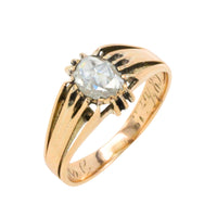 Antique rose diamond Belcher style ring-Antique rings-The Antique Ring Shop