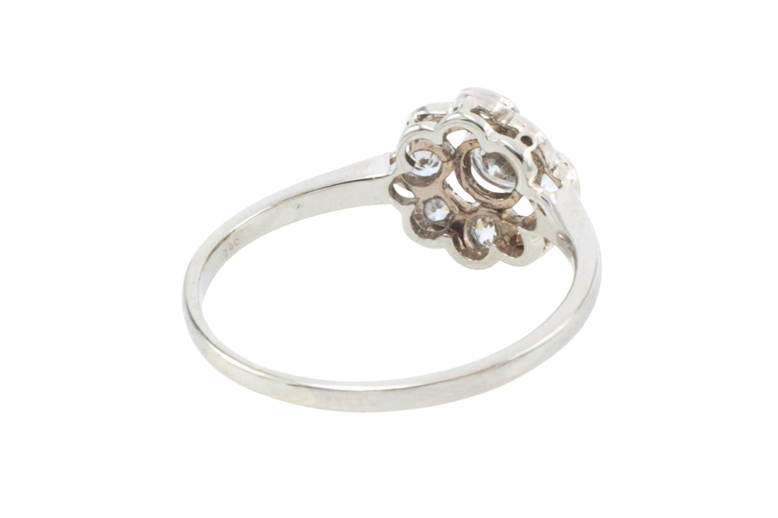 Antique five old cut diamond ring