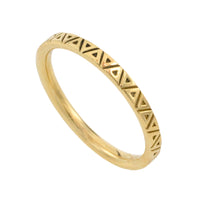 18 karaat gouden ring met motief