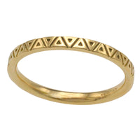 18 karaat gouden ring met motief