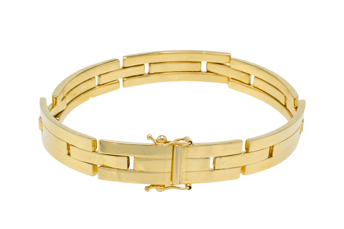 14 karaat gouden schakelarmband