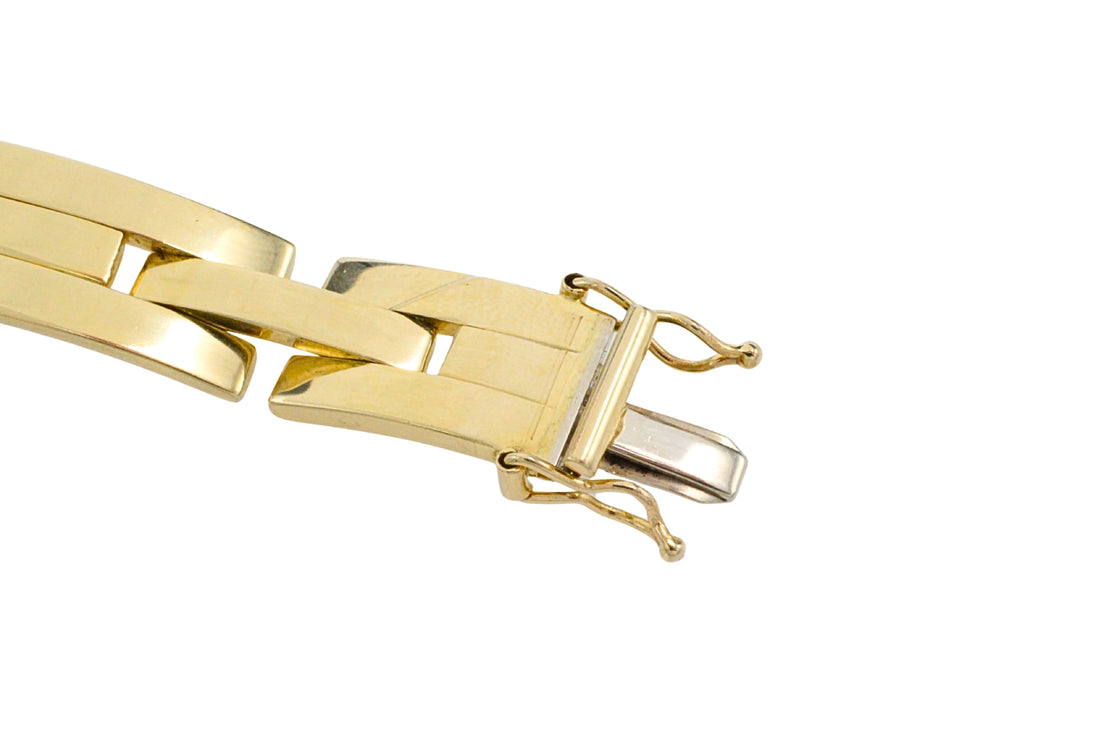 14 karaat gouden schakelarmband