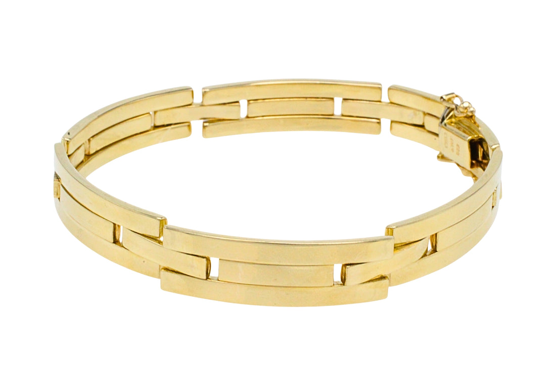 14 karaat gouden schakelarmband