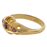 Ruby and diamond ring from 1918-Antique rings-The Antique Ring Shop